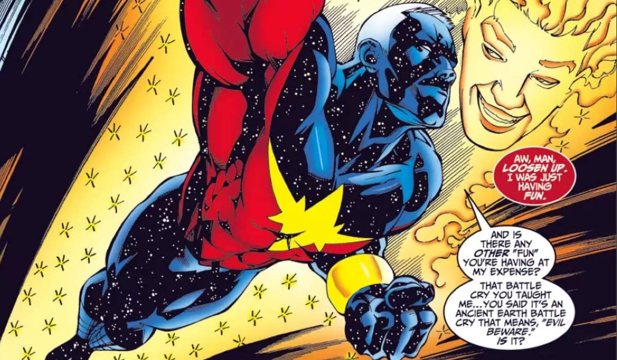 CAPTAIN MARVEL (2000) #1 artwork by ChrisCross, Anibal Rodriguez, and Steve Oliff