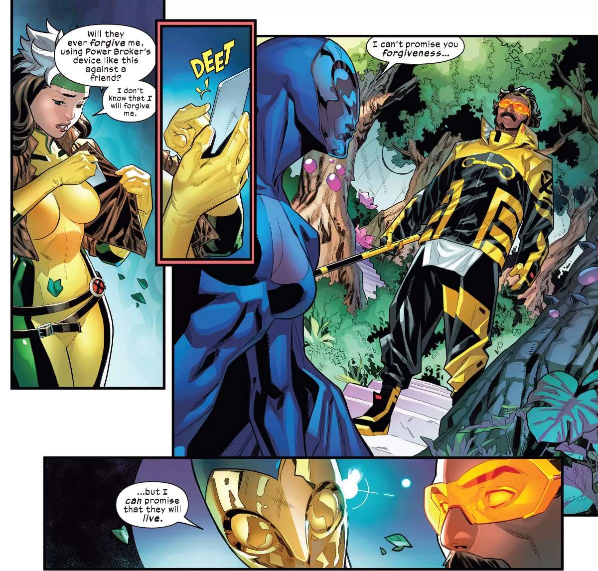 ROGUE & GAMBIT (2023) #5 artwork by Carlos Gómez, David Curiel, and Fer Sifuentes-Sujo