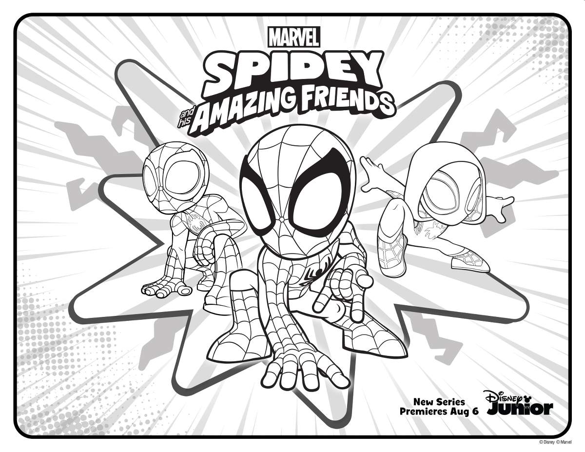 Marvel's Spidey and his Amazing Friends Activity | Coloring 2