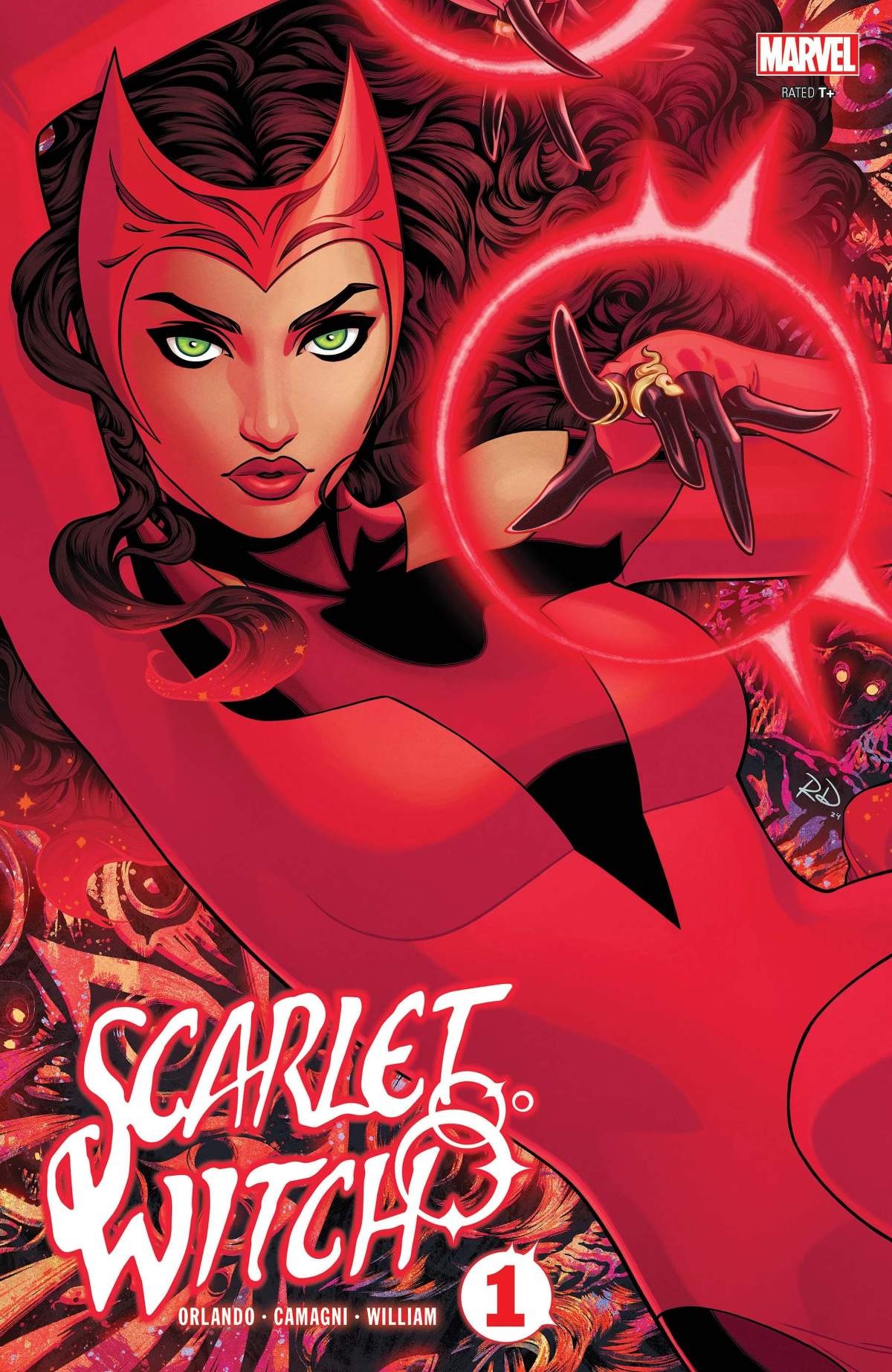 SCARLET WITCH (2024) #1 cover by Russell Dauterman