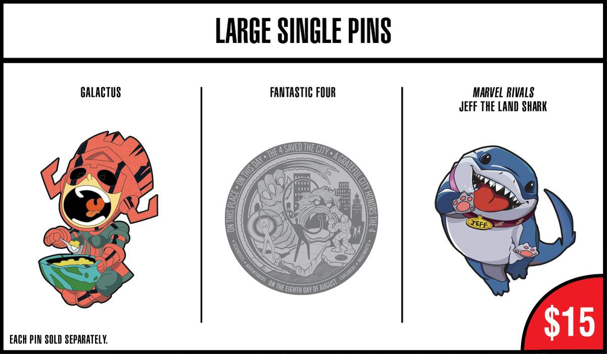 San Diego Comic-Con 2025 Large Single Pins