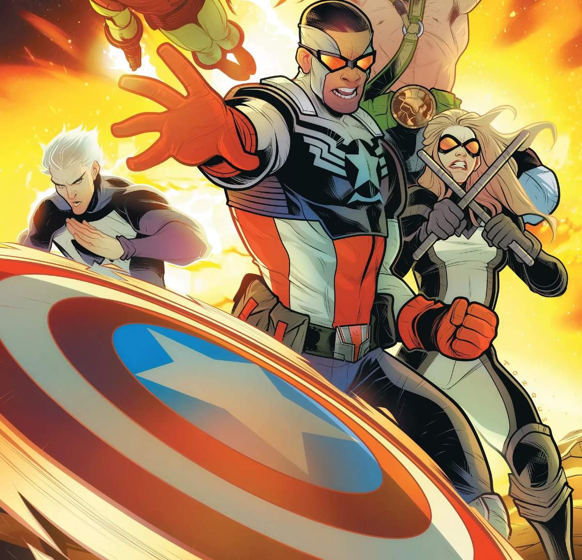 CAPTAIN AMERICA: SAM WILSON (2015) #24 cover by Elizabeth Torque