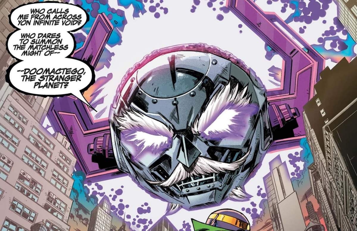 Doomactego, the Stranger Planet in SECRET WARPS: IRON HAMMER ANNUAL (2019) #1 by Al Ewing and Carlos Gomez