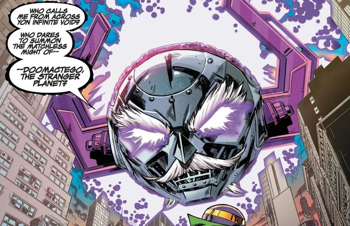 Doomactego, the Stranger Planet in SECRET WARPS: IRON HAMMER ANNUAL (2019) #1 by Al Ewing and Carlos Gomez