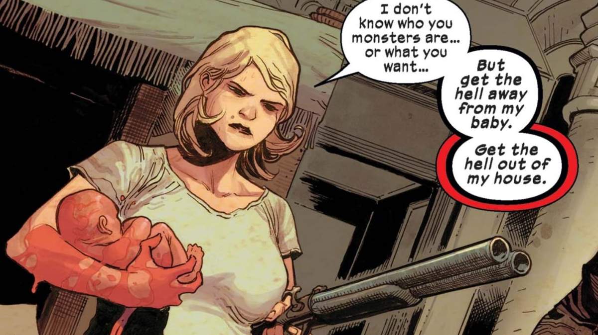 X LIVES OF WOLVERINE #1 panel by Benjamin Percy and Joshua Cassara