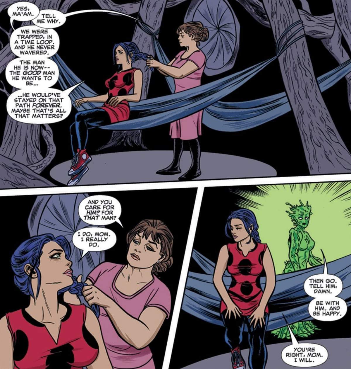 Euphoria, the Wishing World in SILVER SURFER (2014) #12 by Dan Slott and Mike Allred