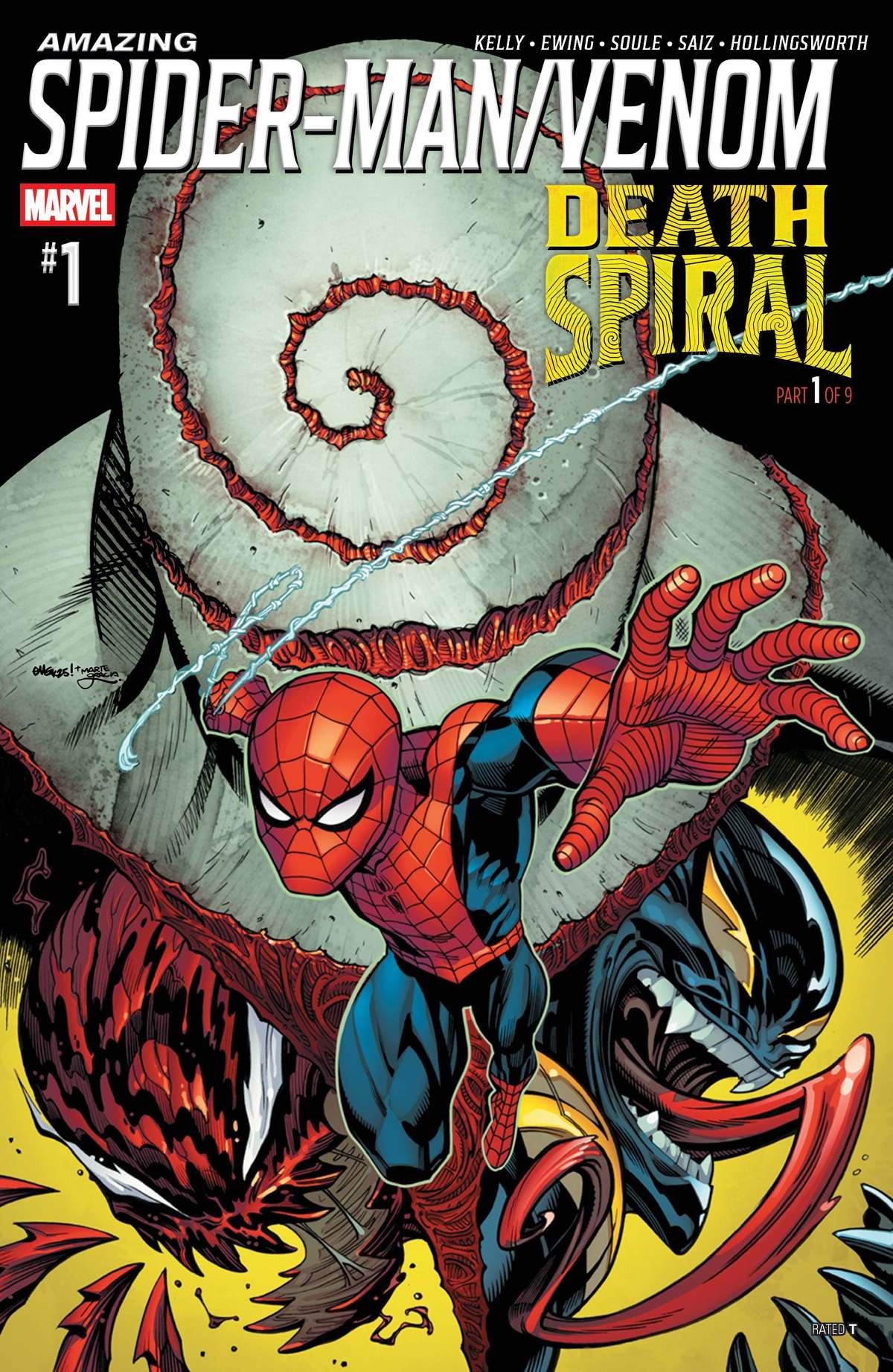 AMAZING SPIDER-MAN/VENOM: DEATH SPIRAL (2026) #1 cover by Ed McGuinness