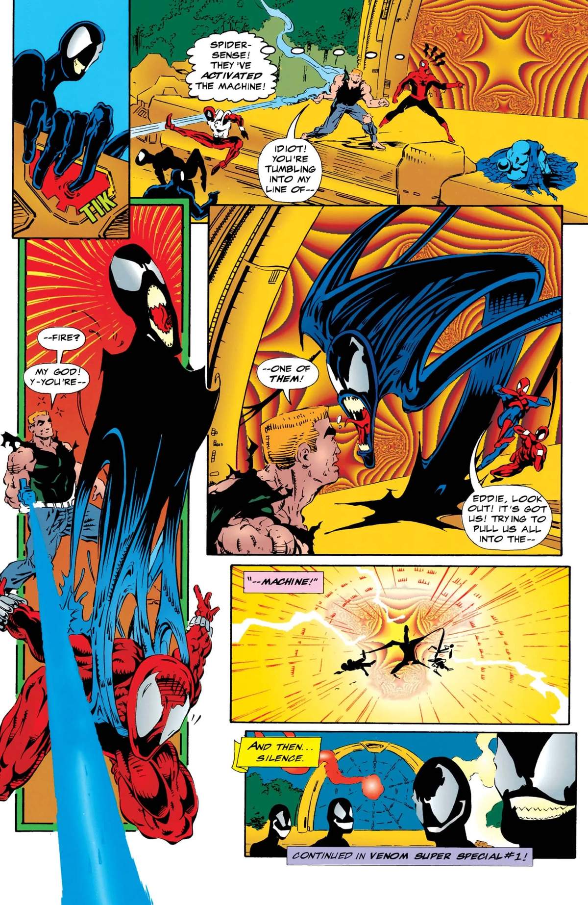 SPIDER-MAN SUPER SPECIAL (1995) #1 page by David Michelinie, Joe St. Pierre, and Greg Adams