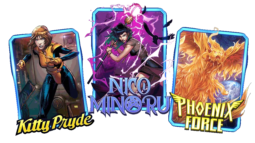 MARVEL SNAP Kitty Pryde Nico Minoru Phoenix Force