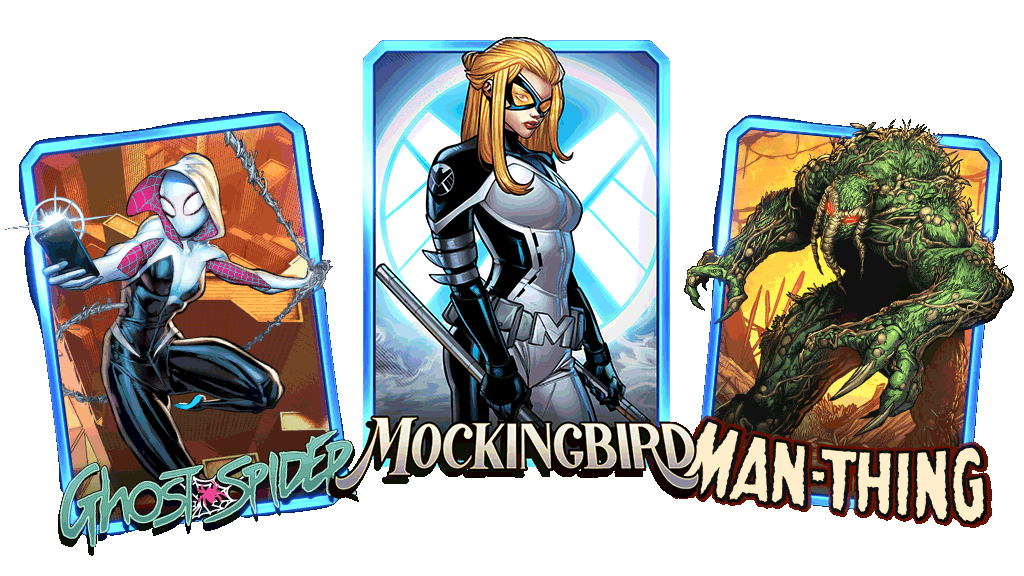 MARVEL SNAP Spotlight Cache March 12th Ghost-Spider Mockingbird Man-Thing