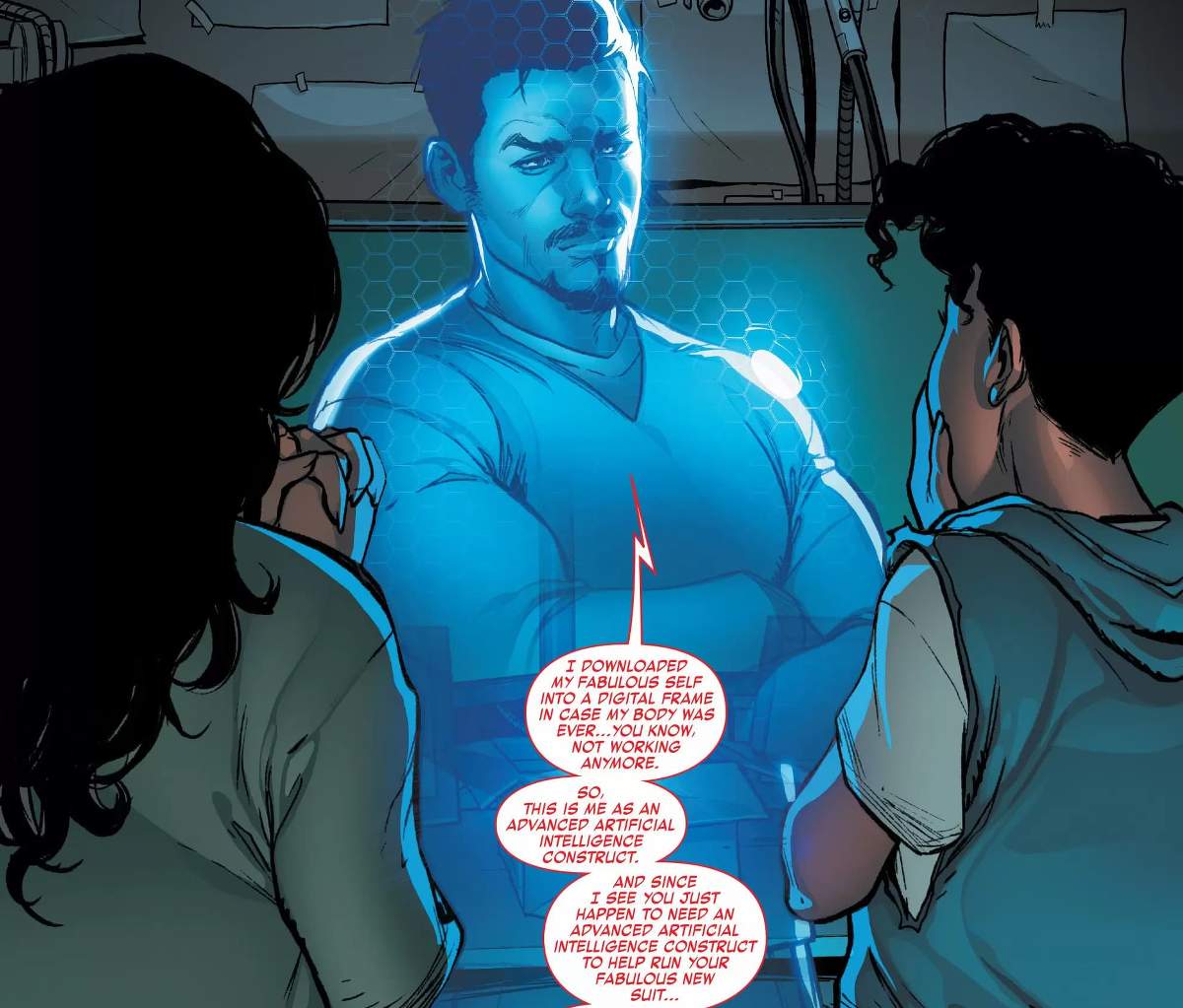 INVINCIBLE IRON MAN (2016) #1 artwork by Stefano Caselli and Marte Gracia