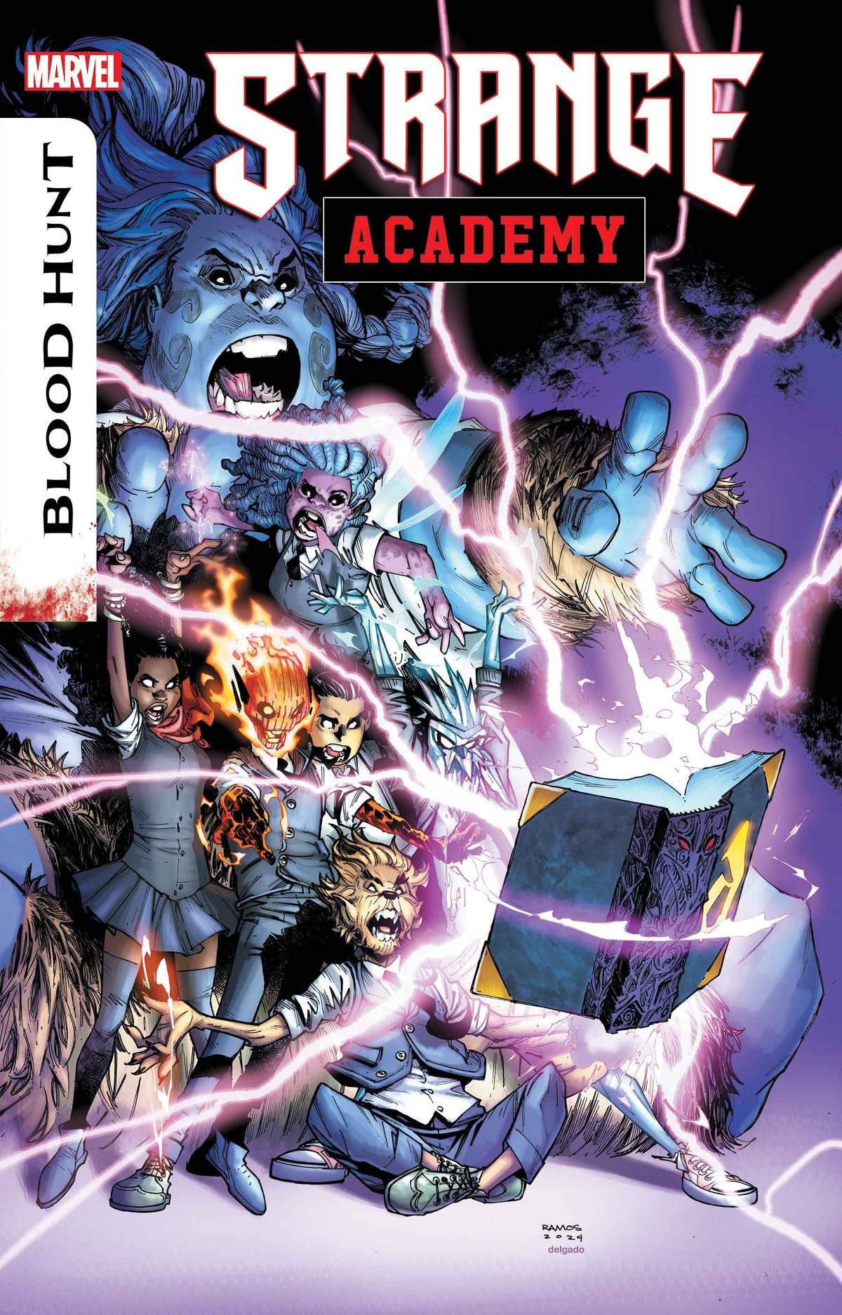 STRANGE ACADEMY: BLOOD HUNT #2 cover by Humberto Ramos