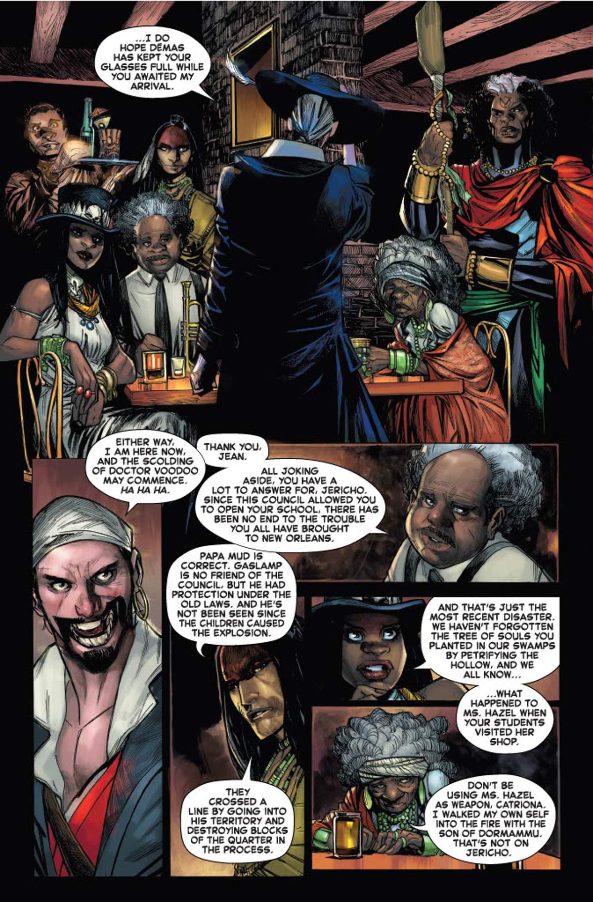 STRANGE ACADEMY: FINALS #3 page by Skottie Young and Humberto Ramos