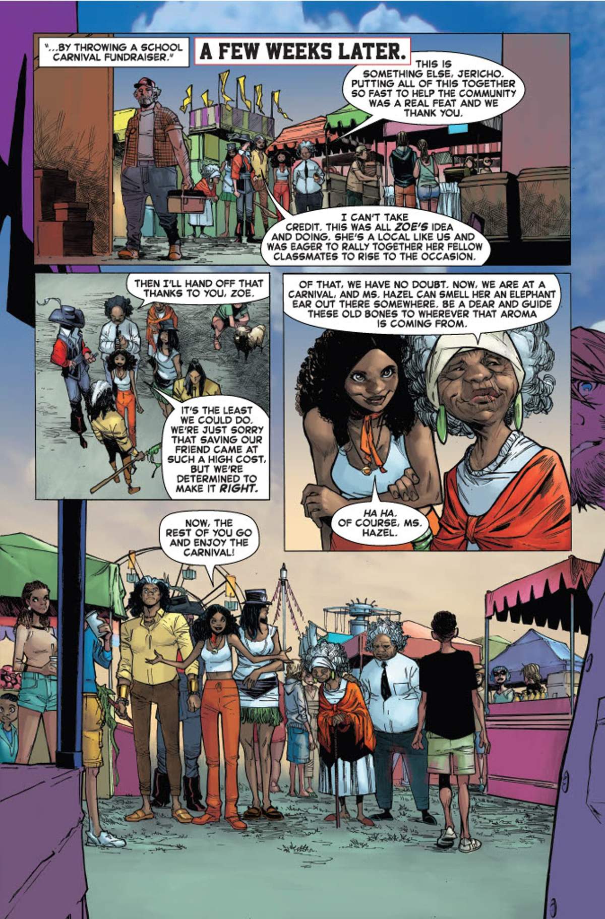 STRANGE ACADEMY: FINALS #3 page by Skottie Young and Humberto Ramos