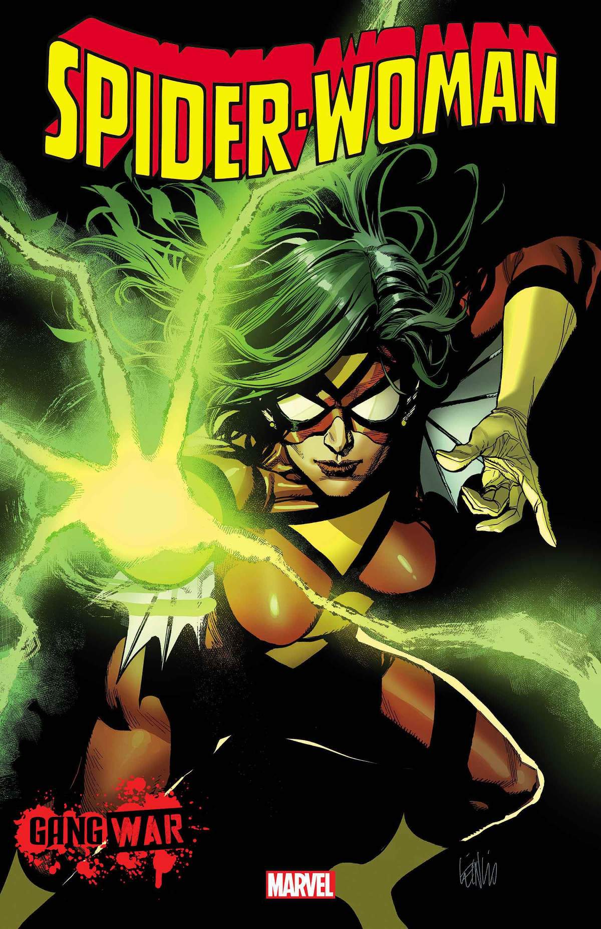 Cover to SPIDER-WOMAN #1 (OF 4) by Leinil Francis Yu. 