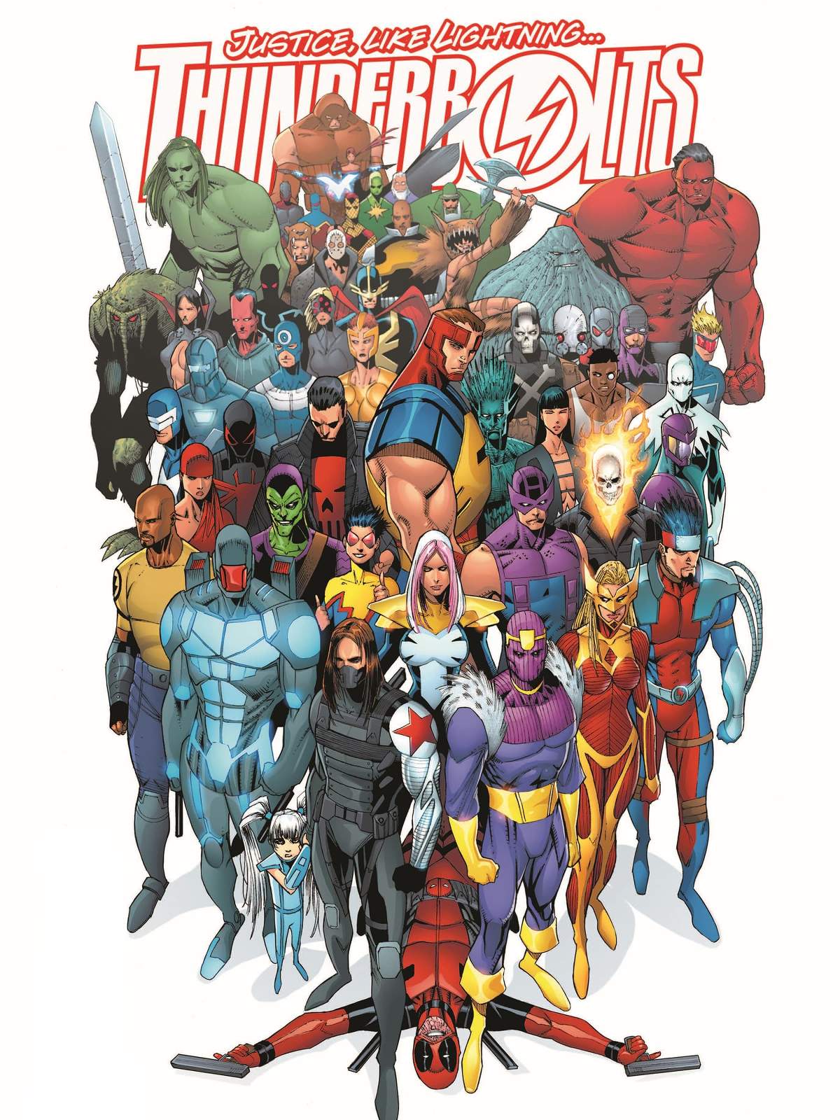 Thunderbolts (2016) #10 cover by Jon Malin