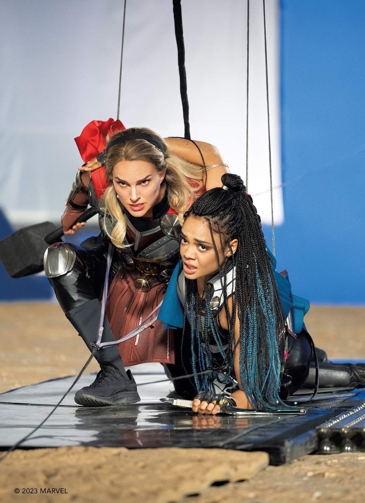 Natalie Portman and Tessa Thompson