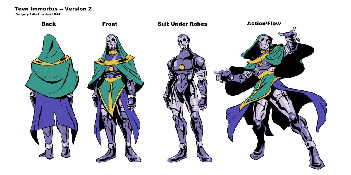 Avengers Academy: Teen Immortus design by Bailie Rosenlund