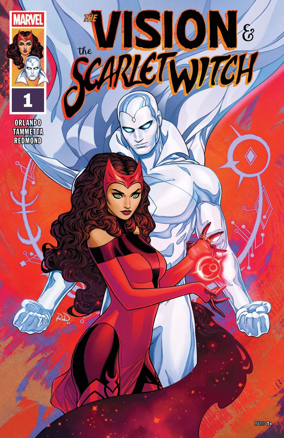 THE VISION & THE SCARLET WITCH (2025) #1 cover by Russell Dauterman