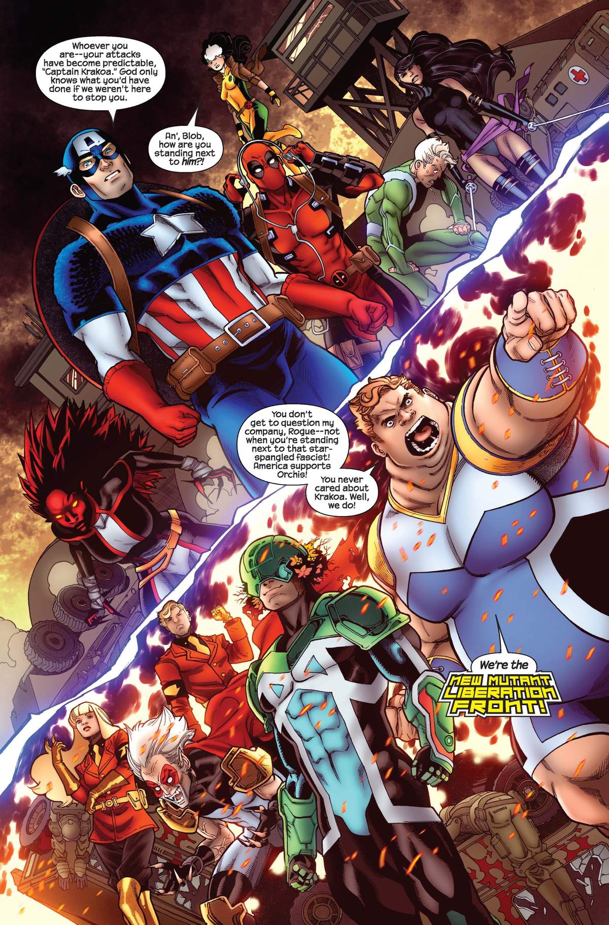 UNCANNY AVENGERS (2023) #1 artwork by Javier Garrón and Morry Hollowell