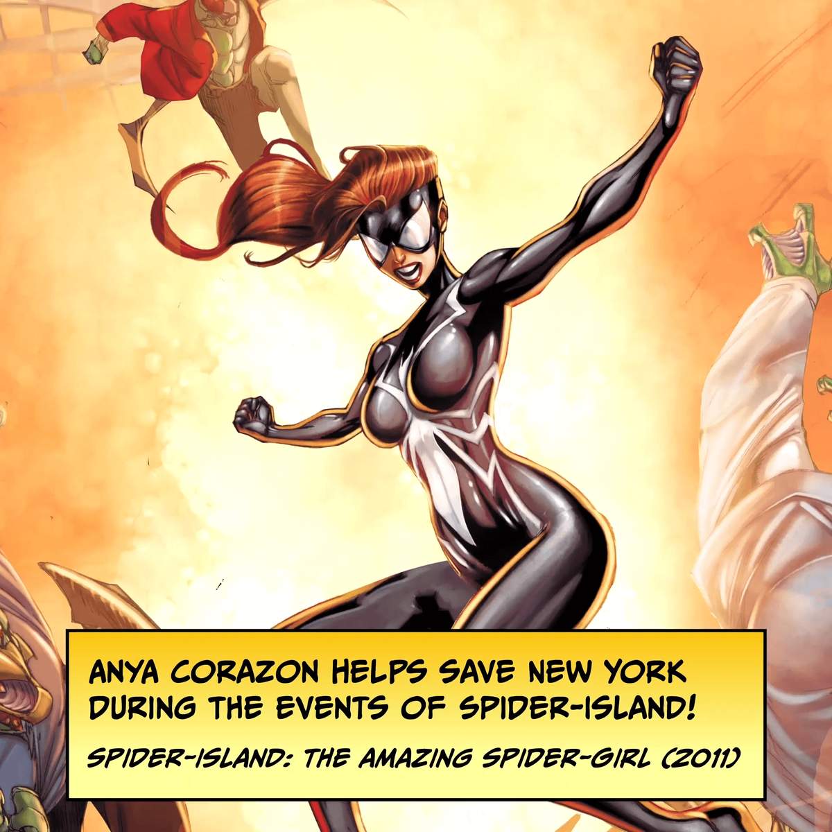 Anya Corazon helps save New York during the events of Spider-Island! SPIDER-ISLAND: THE AMAZING SPIDER-GIRL (2011)