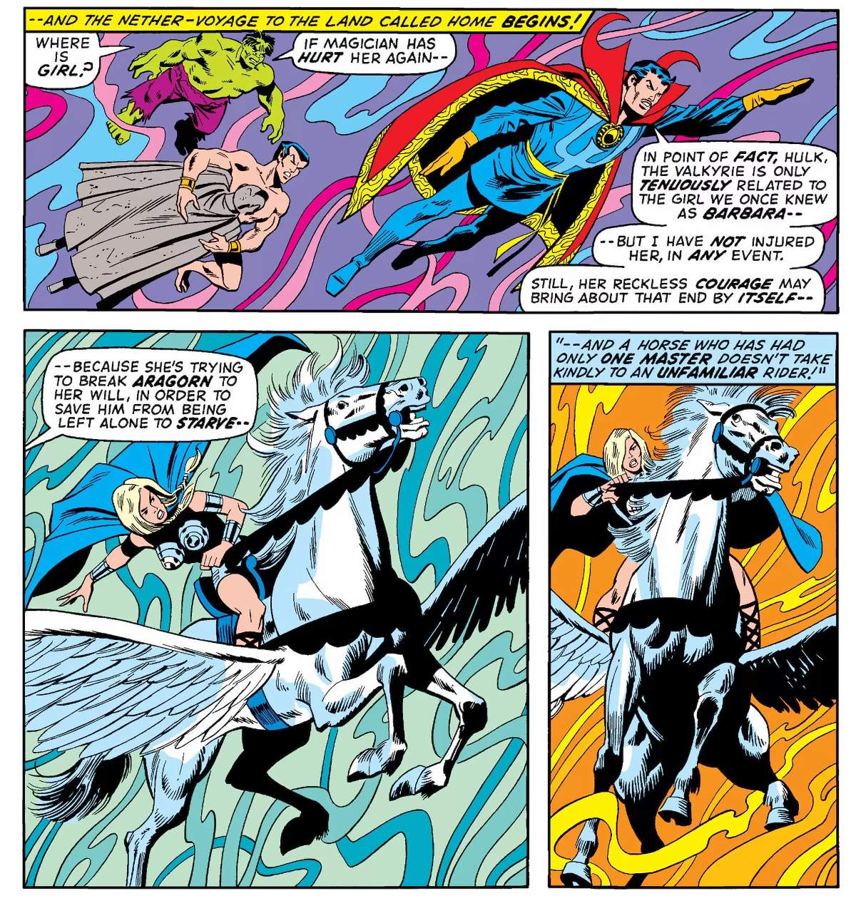 DEFENDERS (1972) #4 artwork by Sal Buscema, Frank McLaughlin, and Petra Goldberg