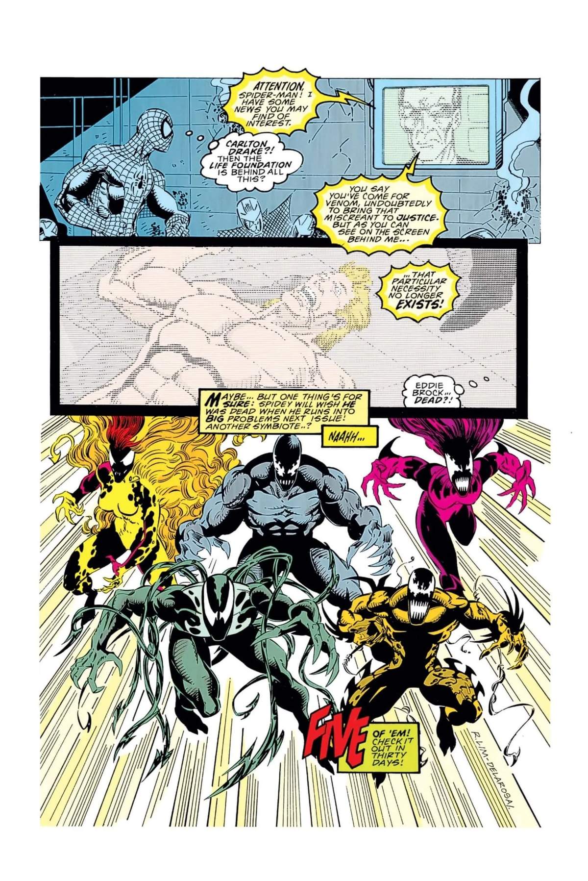 VENOM: LETHAL PROTECTOR (1993) #4 page by David Michelinie, Ron Lim, Sam de la Rosa and Al Milgrom