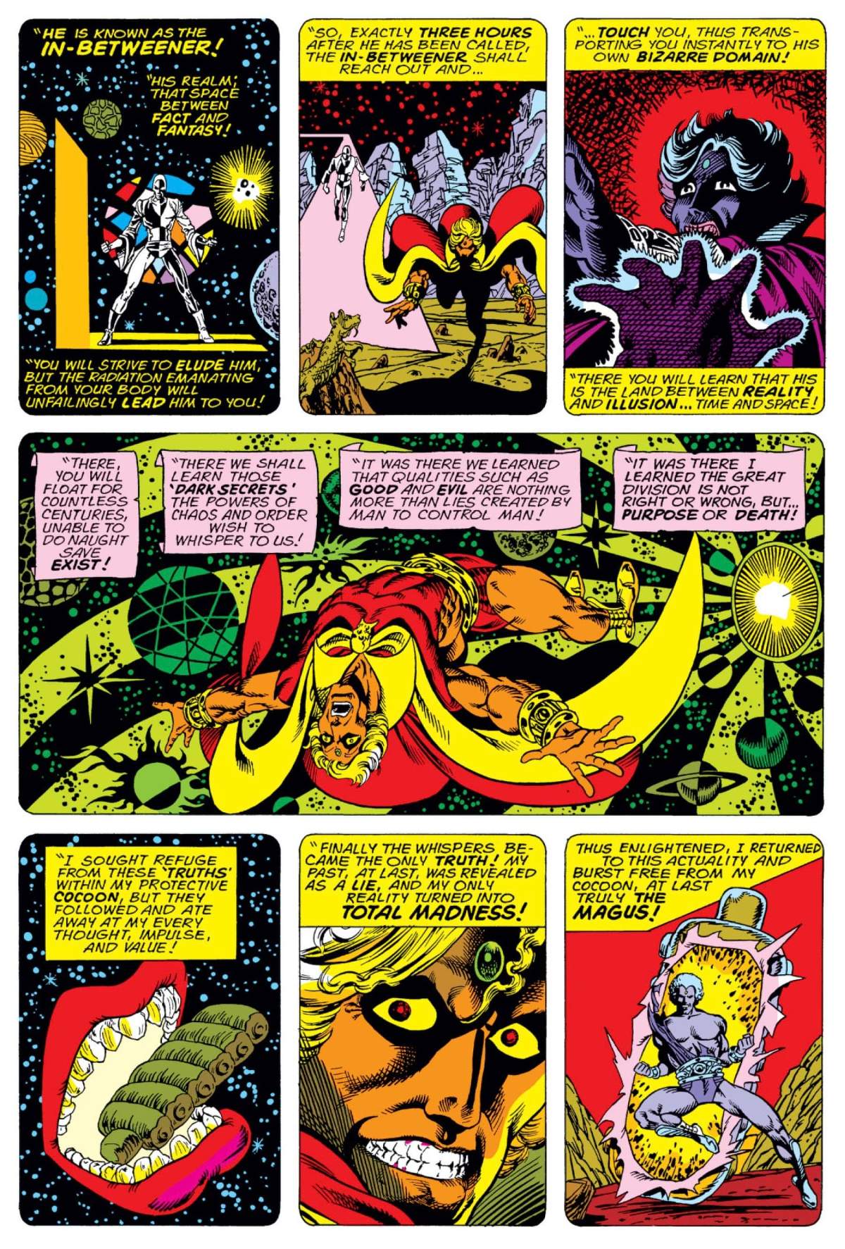 WARLOCK (1972) #9 page by Jim Starlin