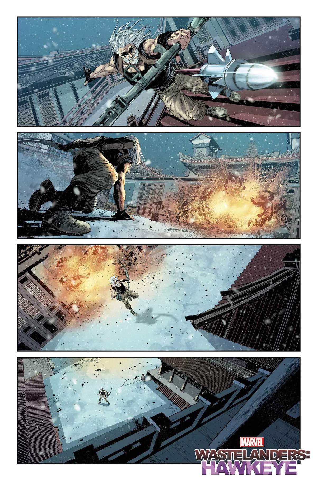 WASTELANDERS: HAWKEYE #1 preview art by Ibraim Roberson with colors by Dijjo Lima