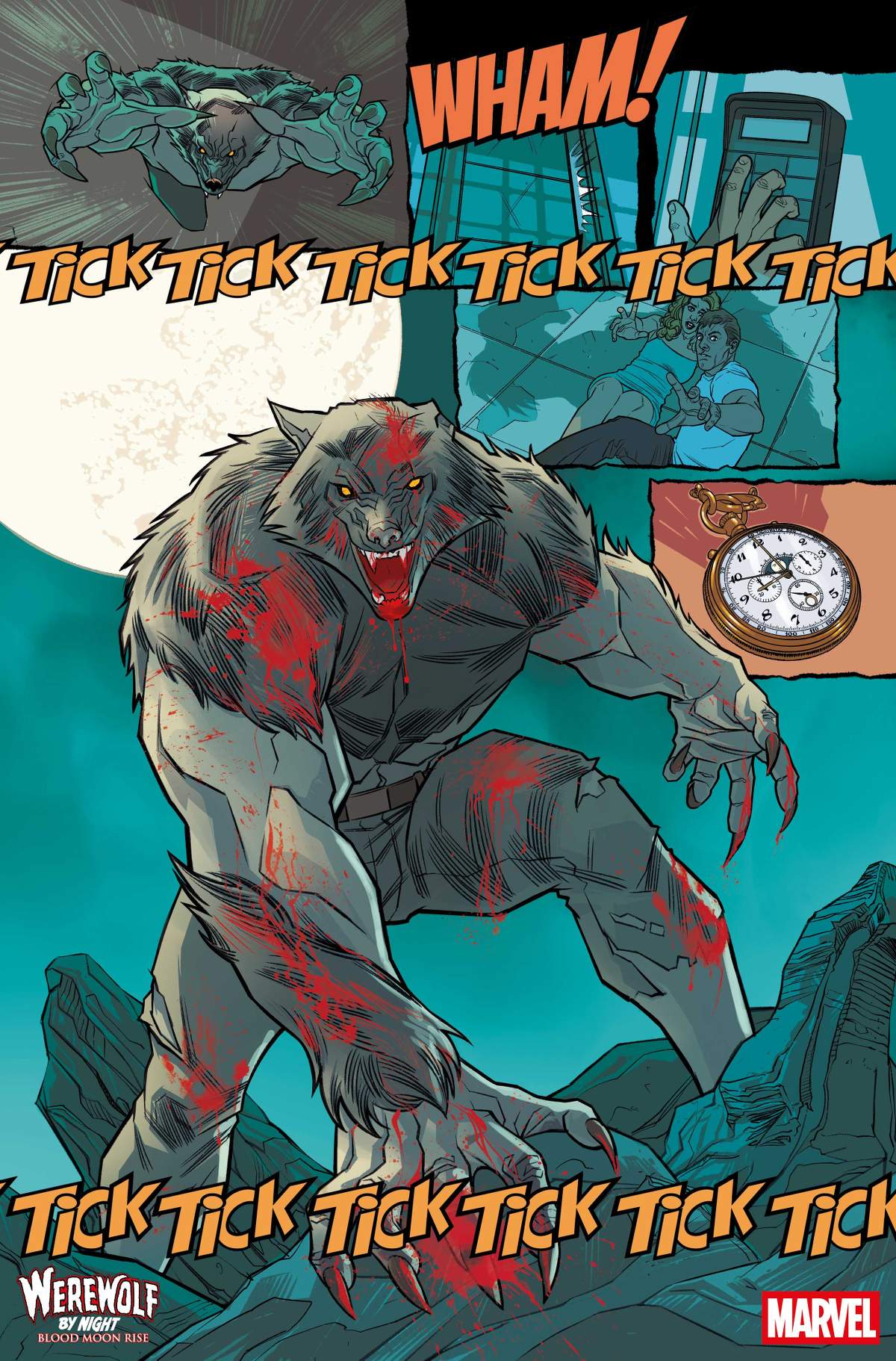 WEREWOLF BY NIGHT: BLOOD MOON RISE #1 Art by DAVID MESSINA