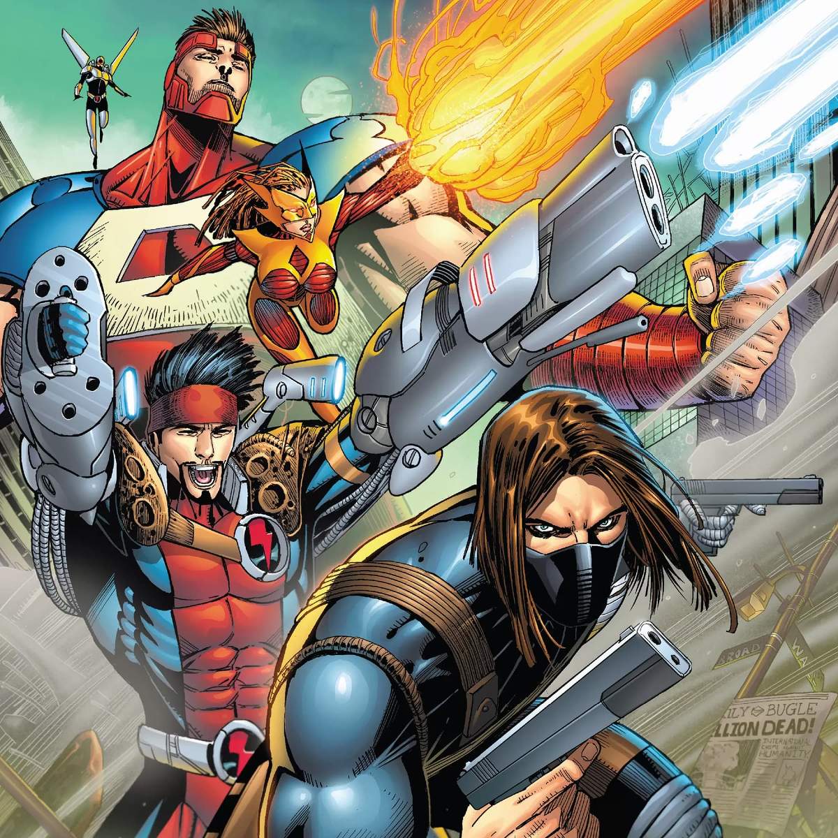 THUNDERBOLTS (2016) #1 cover by Jon Malin