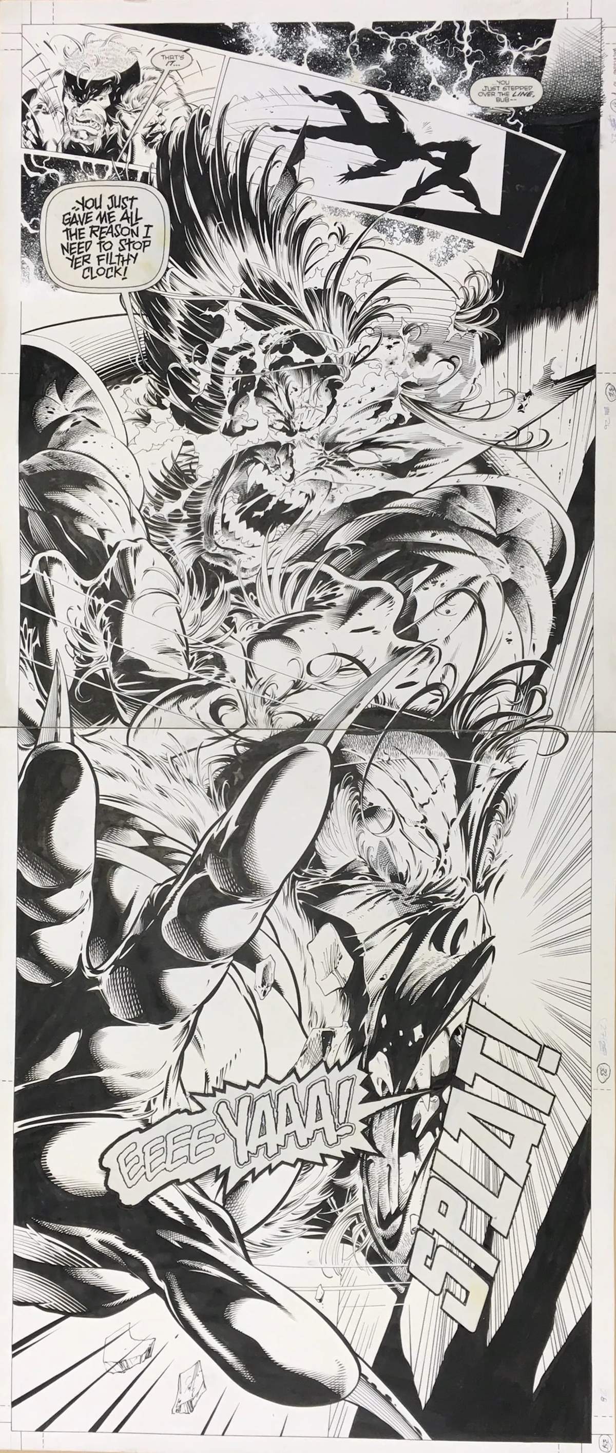 WOLVERINE #90 inks