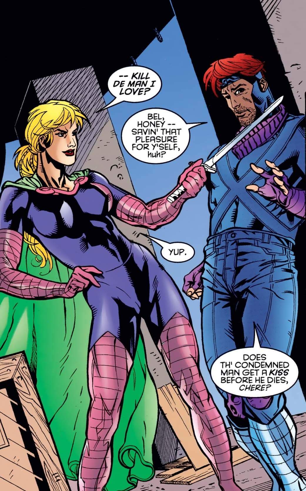 GAMBIT (1999) Bella Donna Bordeaux and Gambit