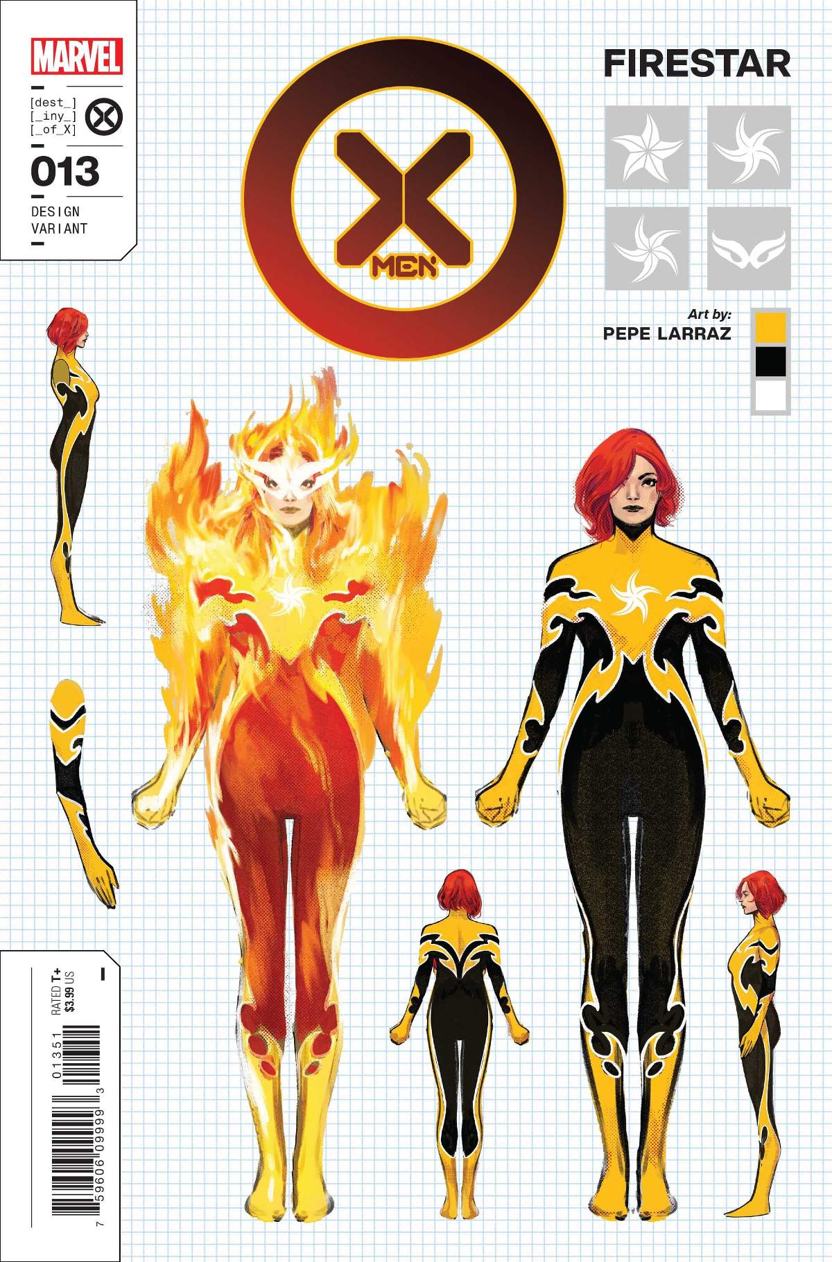 X-Men #13 Design Variant Cover by PEPE LARRAZ