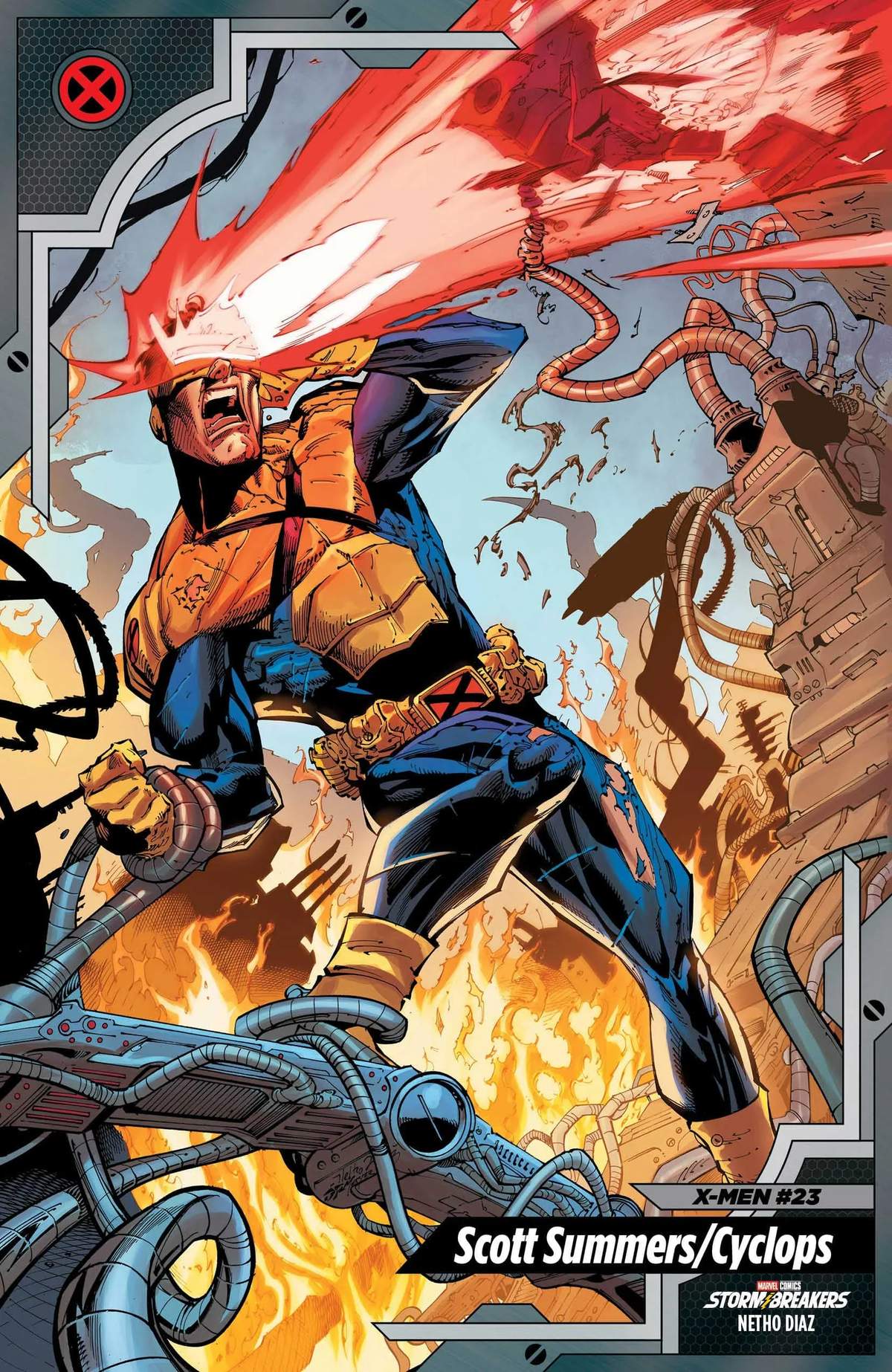 X-MEN #23 X-Men Trading Card Variant Cover by NETHO DIAZ