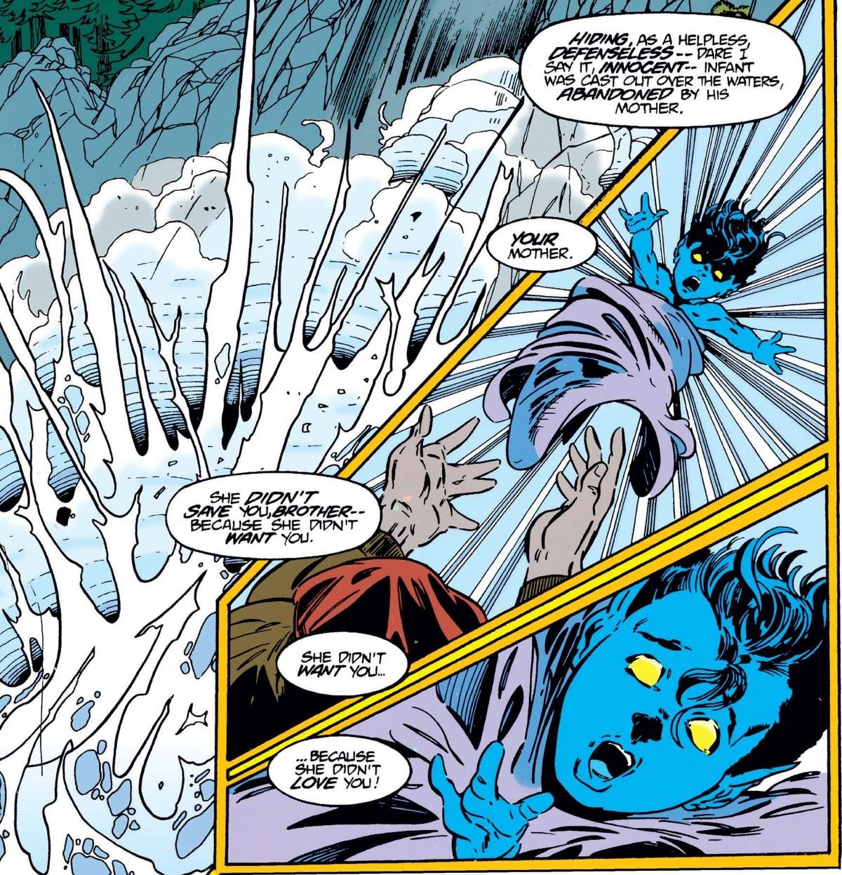 X-MEN UNLIMITED (1993) #4 artwork by Richard Bennett, Steve Moncuse, Glynis Oliver, and Dave Sharpe