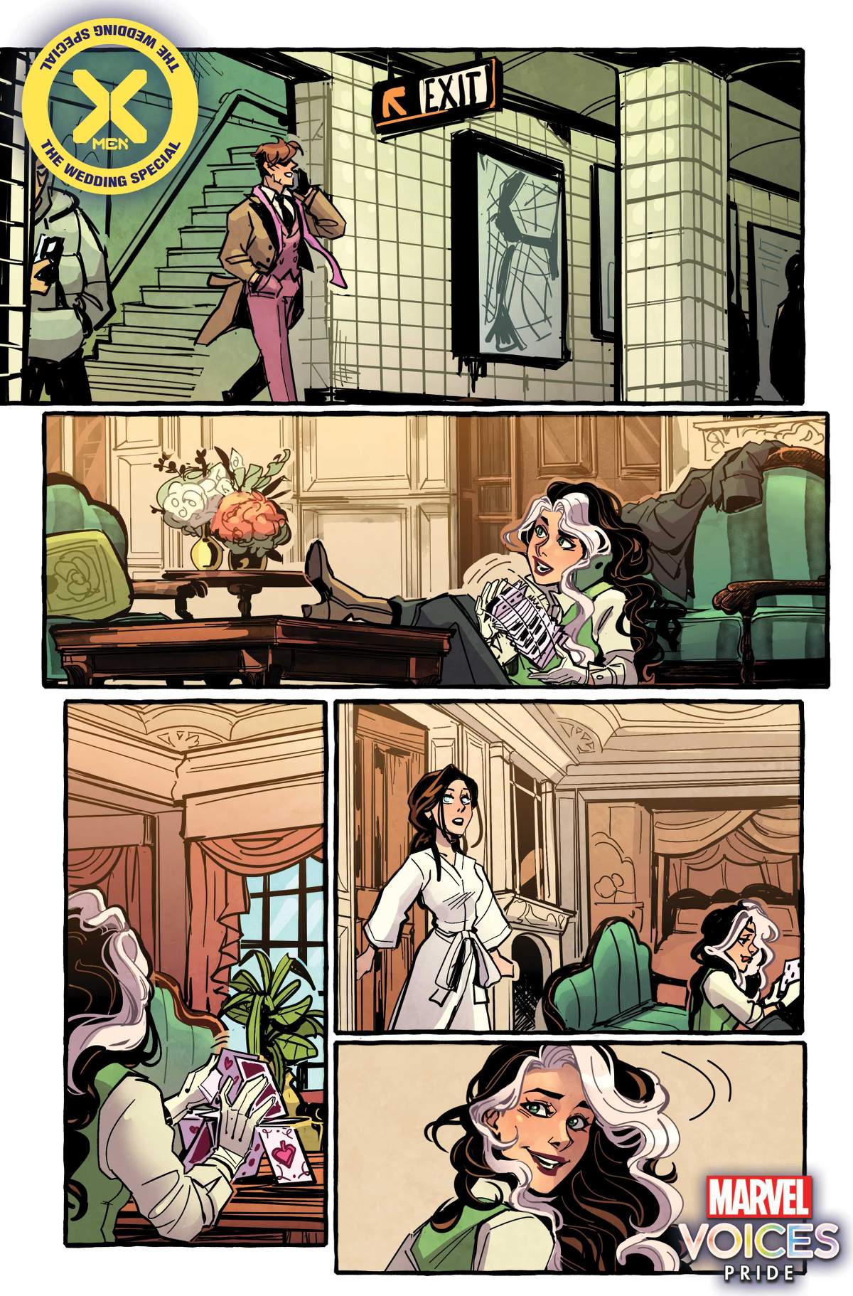 X-MEN: THE WEDDING SPECIAL #1 interior artwork by Jenn St. Onge