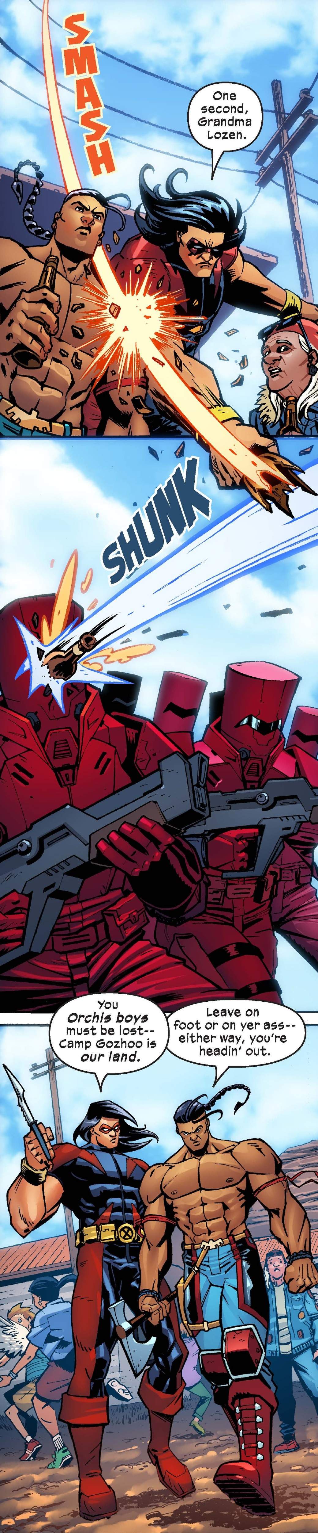 Preview panels from X-MEN UNLIMITED INFINITY COMIC (2021) #121.