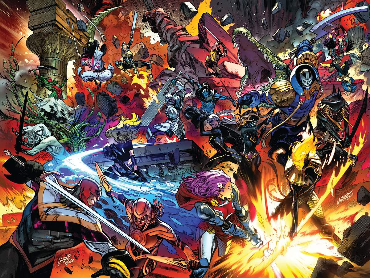 X OF SWORDS (2020) Key Art by Pepe Larraz